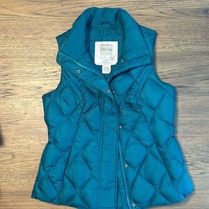 Eddie Bauer Goose Down Teal Vest